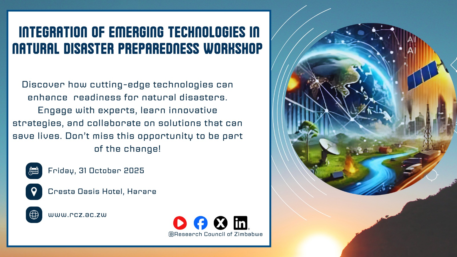 THE INTEGRATION OF EMERGING TECHNOLOGIES IN NATURAL DISASTER PREPAREDNESS.